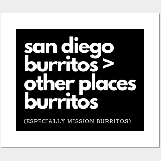 San Diego Burritos Posters and Art